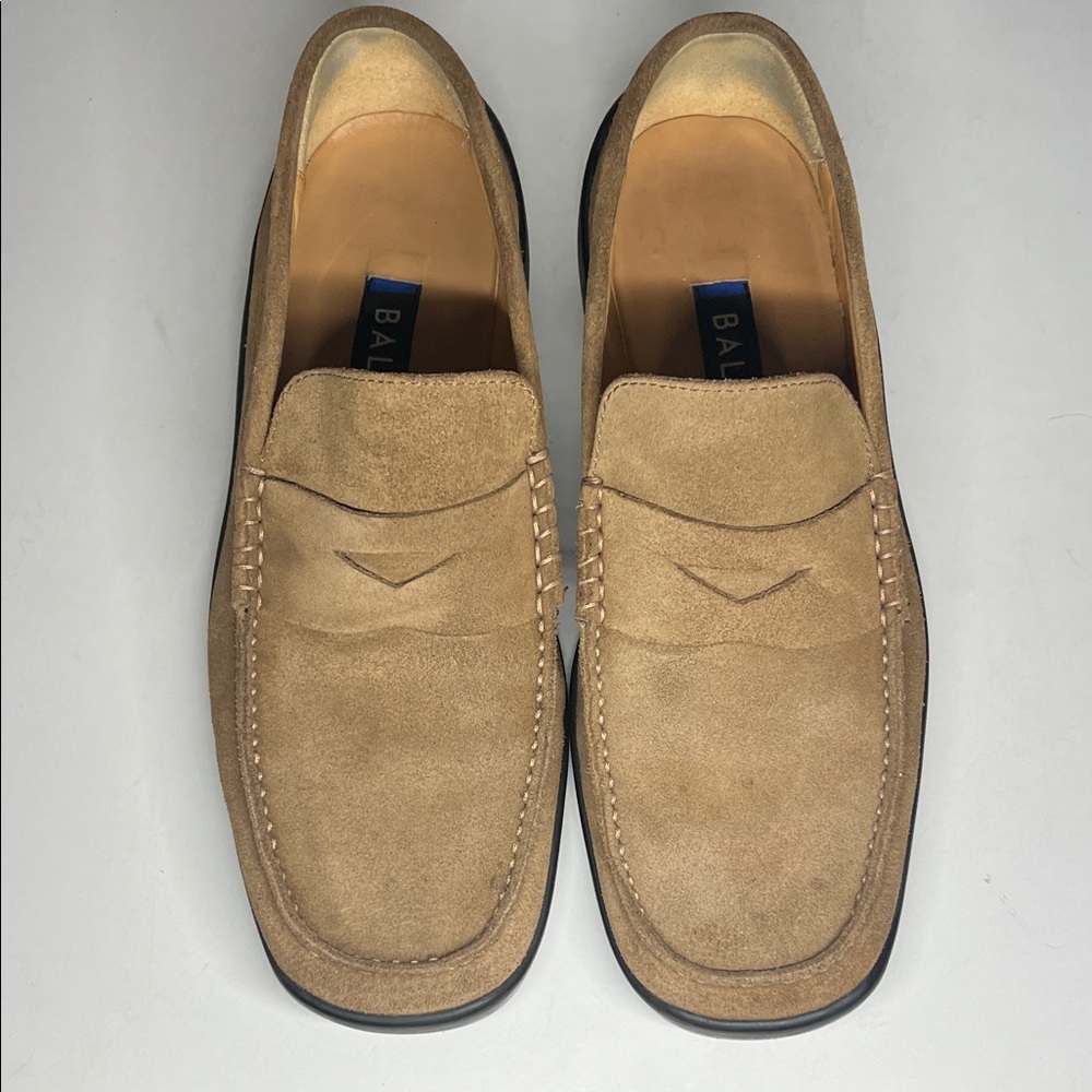 Bally Fisto Suede Men’s Leather Loafers Made in Italy Size 7.5 - Picture 2 of 16